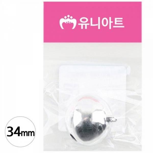 유니아트 3000 미니방울 34mm (은색)