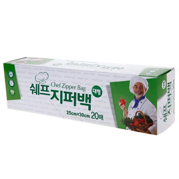 쉐프지퍼백 25cm X 30cm X 20매
