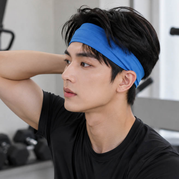 흘러내림 방지 헤어밴드 탄탄핏 머리띠 두께감 있는 스포츠 밴드