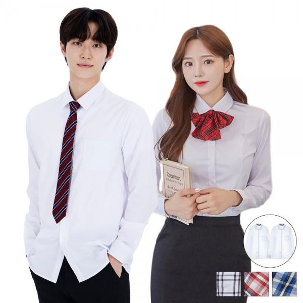 교복몰 (2장 패키지) 남자 프리미엄 화이트셔츠 교복