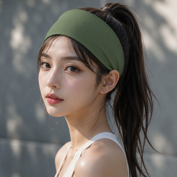 편안한 머리띠 와이드 헤어밴드 땀흡수 소재 우수