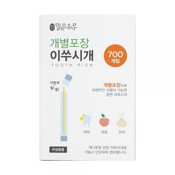 맑은하루 개별포장 이쑤시개 700개입