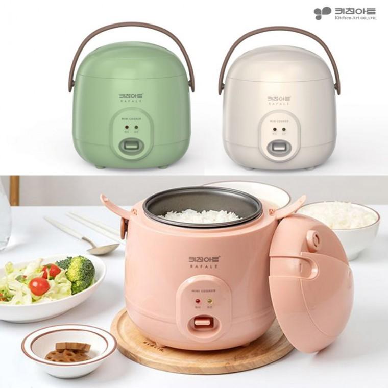 키친아트 라팔 포니 1인용 2인용 미니밥솥 전기밥솥 멜론/크림/피치 일반 보온밥솥 혼밥 혼족 자취생