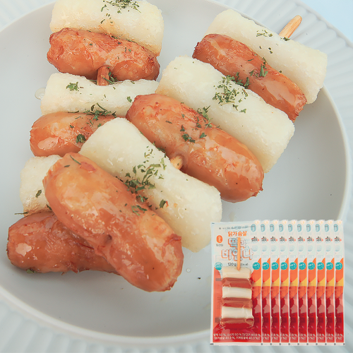 [밀리원] 닭가슴살 떡과비엔나120g x 10개