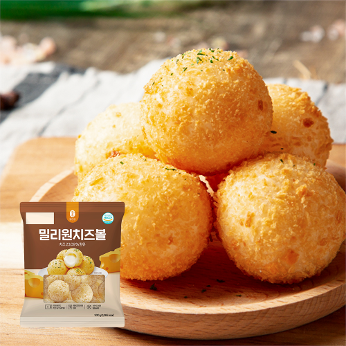 [밀리원] 가마치 치즈볼 300g x 3개