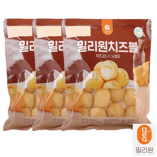 [밀리원] 가마치 치즈볼 300g x 3개