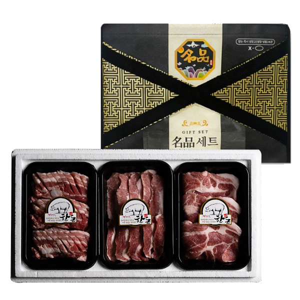 ★명절선물★ [정육깡] 한돈 실속세트 3구 (총 1.5kg)