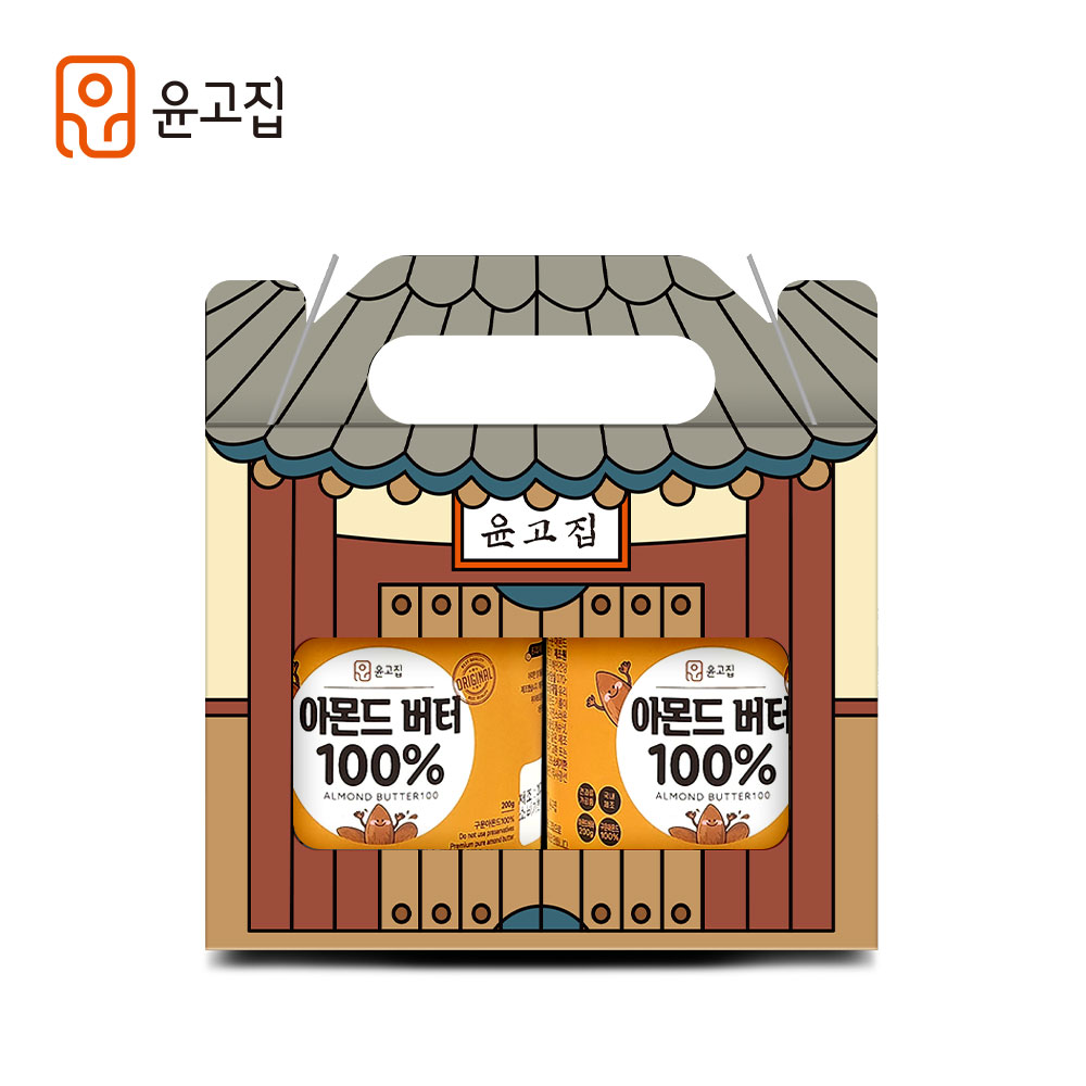 [윤고집] 아몬드버터 100% 200g 2종세트