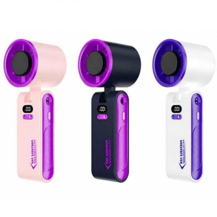 냉각 손선풍기 LED 미니 선풍기 휴대용 핸디팬 폴딩 손풍기 탁상용 USB 충전 거치대