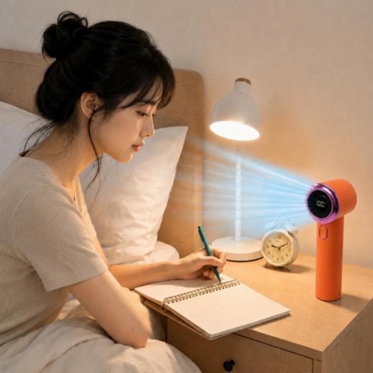 휴대용 미니 핸디 캠핑용 야외 탁상용 선풍기 199단계