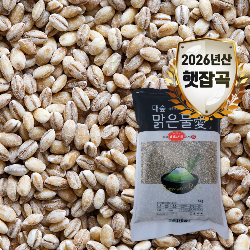 [대숲맑은물애] 26년산 흑맥 흑보리 검정보리쌀 1kg~5kg