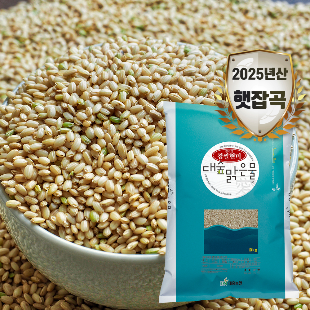 [대숲맑은물애] 25년햇곡 천년담양 웰빙푸드 찹쌀현미10kg