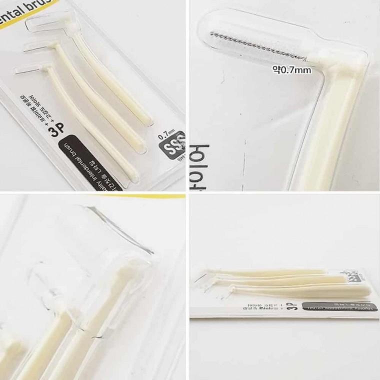L타입 치간칫솔솔 0.7mm 치석제거기 치아세정기 치아세척기 치석제거칫솔 치간솔 일회용치간칫솔 휴대용치