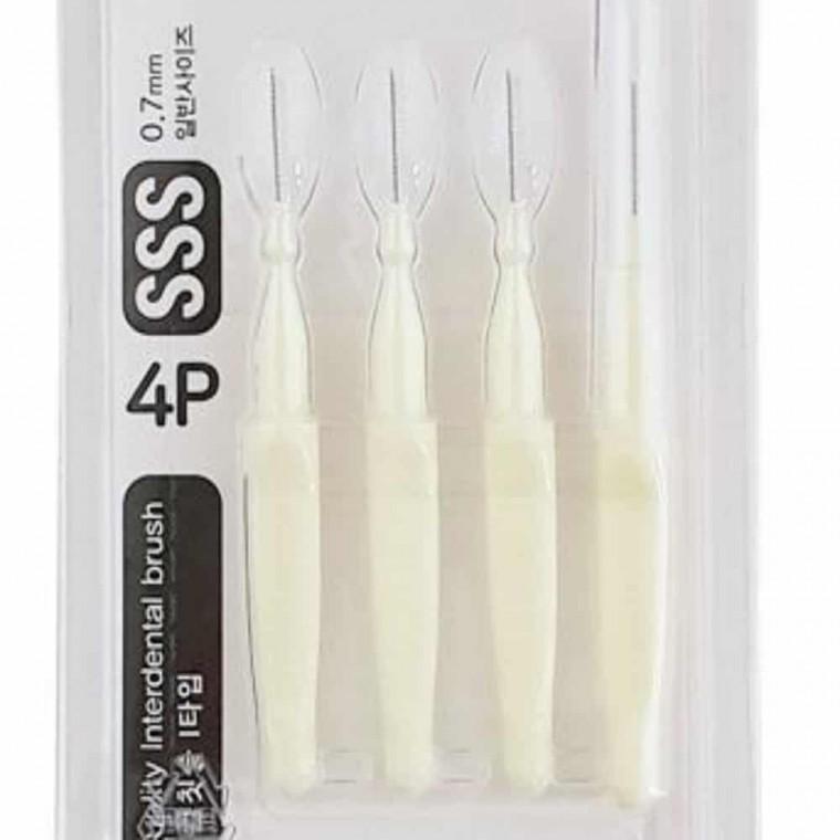 I타입 치간칫솔 0.7mm 치석제거 휴대용치실 치아청소 교정용치실 치석제거기 치아관리 구강세정기 양치치실