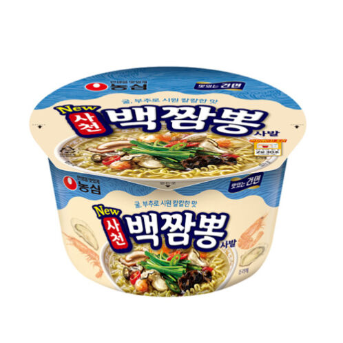 [농심] 사천 백짬뽕 사발면 75g 16개입