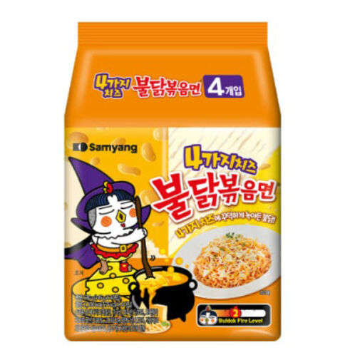 [삼양식품] 4가지 치즈 불닭볶음면(4입멀티) 32개입