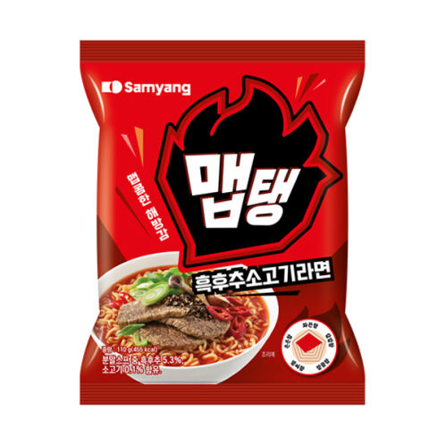 [삼양식품] 맵탱 흑후추소고기라면(4입멀티) 32개입