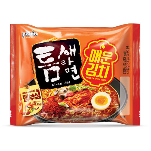 [팔도] 틈새라면 매운김치(4입) 32개입