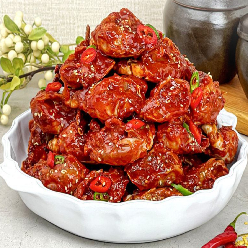 국내산 꽃게 태양초고춧가루 양념게장 1kg