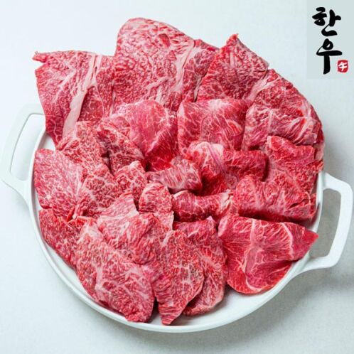 [1+등급 이상] 한우 모듬 500G (등심+부채+삼각)