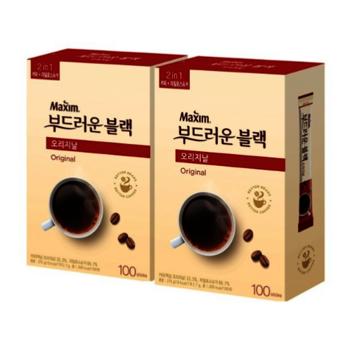 [맥심] 부드러운 블랙 오리지날 100T+100T 총200T