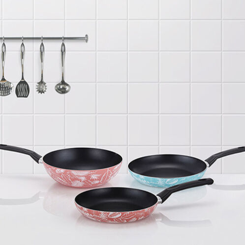 [BEKA] 그래픽 IH인덕션 프라이팬 3종 홈세트