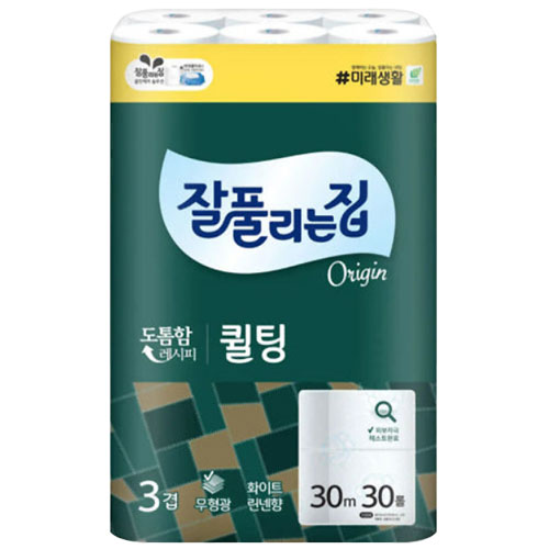 [잘풀리는집] 더 도톰한 퀼팅 3겹데코 30m 30롤