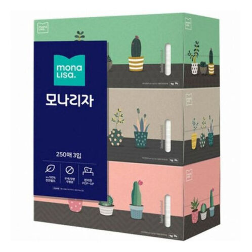 [모나리자] 미용티슈 250매x3입x4팩