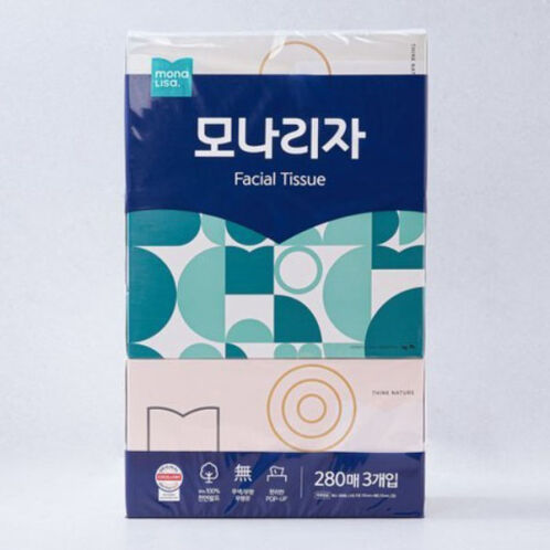 [모나리자] 미용티슈 280매x3입x4팩