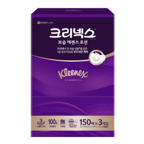 [크리넥스] 보습에센스 로션티슈 150매*3입x2