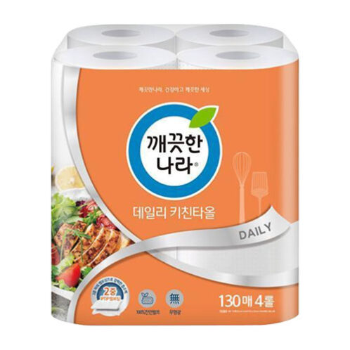 [깨끗한나라] 데일리키친타올 130매x4롤x4팩