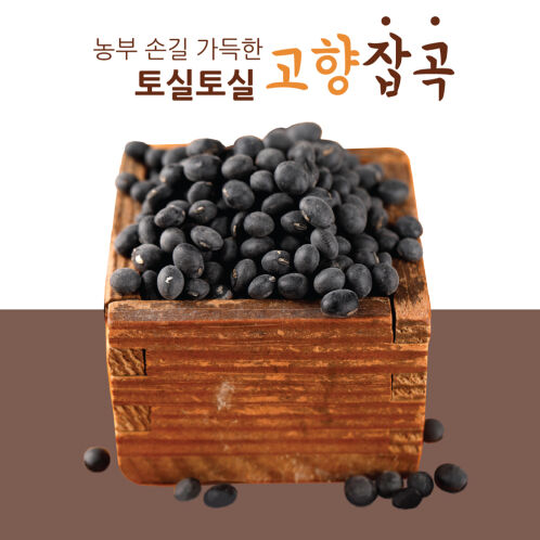 [25년_햇 서리태콩_1kg] 영암 황토밭 서리태 (검정콩) 1kg