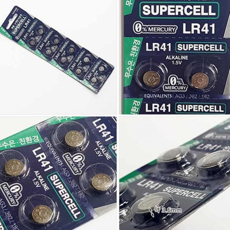 무수은 건전지 LR41 (10P) 휴대용건전지 시계건전지 알카라인건전지 손전등건전지 벽시계건전지 리모컨건전