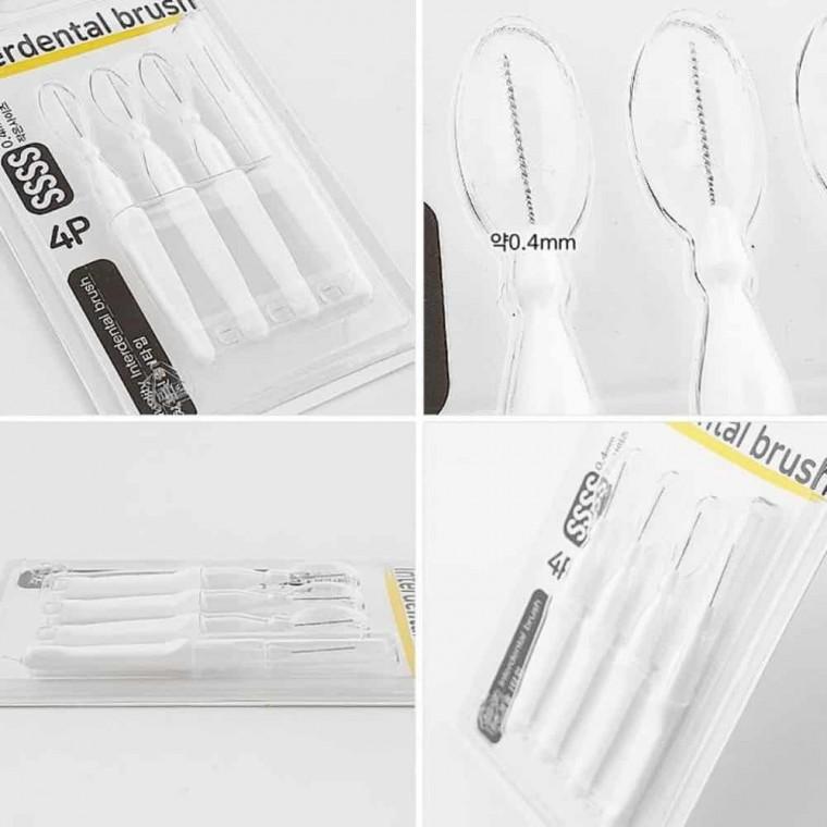 I타입 치간칫솔 0.4mm 치아세정기 치아관리 치간세정기 치석제거기 치간치실 치아치실 양치치실 휴대용구강
