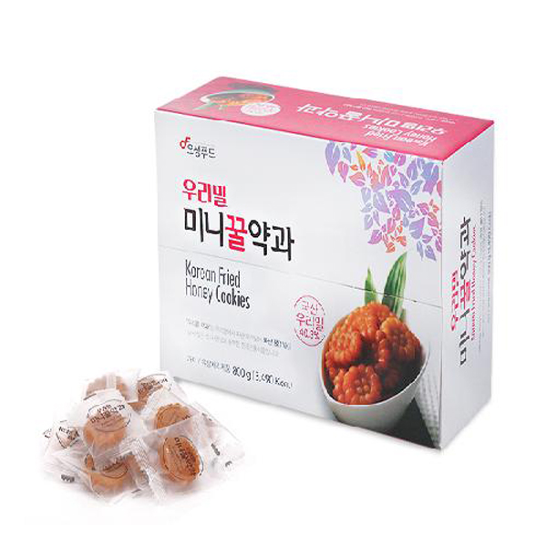 [김제_오성푸드_800g] 우리밀에 국산 꿀을 넣은 미니 꿀약과