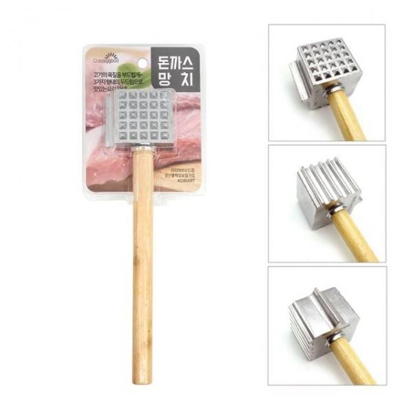 식당돈가스망치 요리 호두 부드럽게 안정된그립 스테이크망치 두드리는