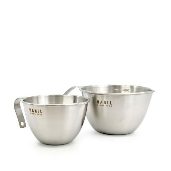 식당계량컵 눈금 오일 간단한 재료준비 중탕볼 250ml+500ml