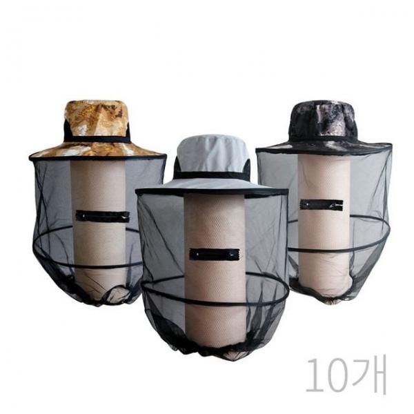 가드닝양봉모자 낚시모자 양봉햇 망사작업모자 여름모자 10개 벌초