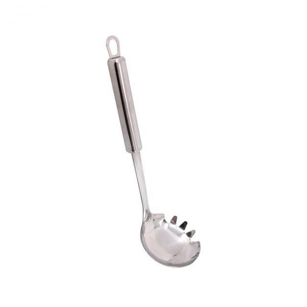 조절편한스텐면국자 키친툴 타공큰스푼 스텐타공국자 파스타국자 냄비 걸치기