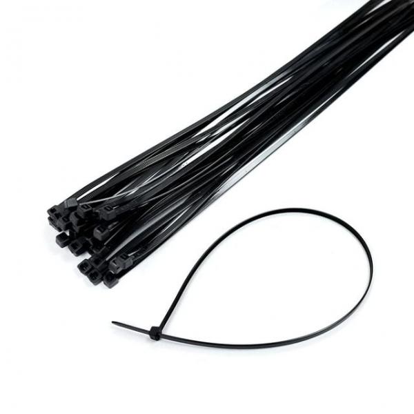 가정케이블타이 전선정리 벽고정 바닥선정리 케이블홀더 검정 5x600mm 50p