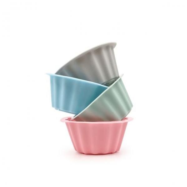 도시락머핀컵 컬러머핀컵 머핀만들기 베이킹용품 모양틀 4p