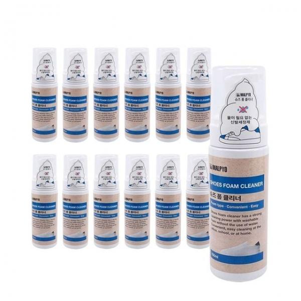 세탁세정제 신발닦이세제 거품형슈즈세제 슈즈세척제 구두닦이세척제 150ml/12개 찌든때