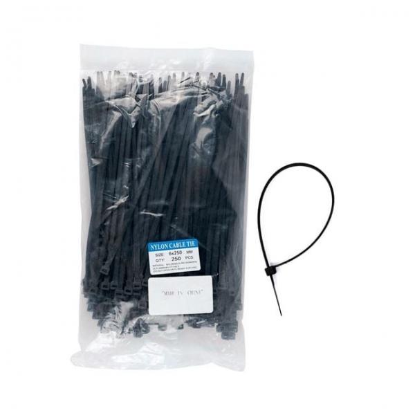 랜선케이블타이 케이블타이 홀더 클립 케이블정리 6x250mm 250p
