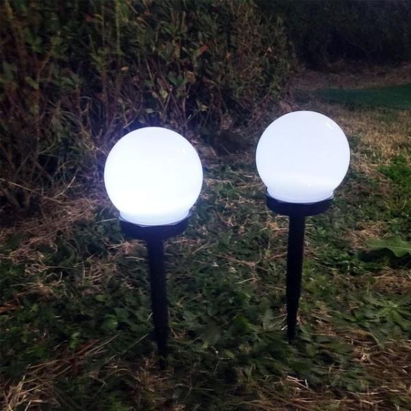 테라스잔디등 카페 테라스 배터리교체없는 반영구적 정원계단조명 원형 백색