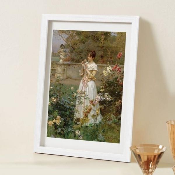 수료증액자틀 훈장 수료증 전시진열 높은굴절률 증명서우드액자 화이트