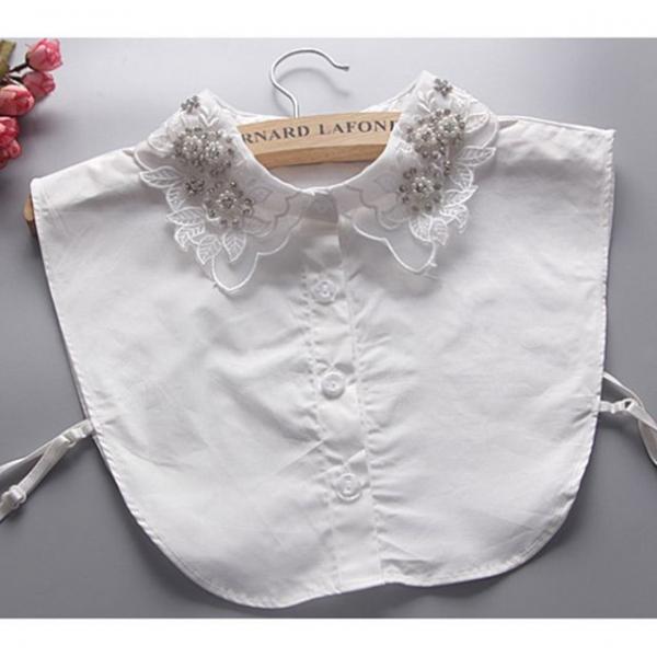 큐빅장식 페이크넥카라 레이스 훼이크카라 목칼라