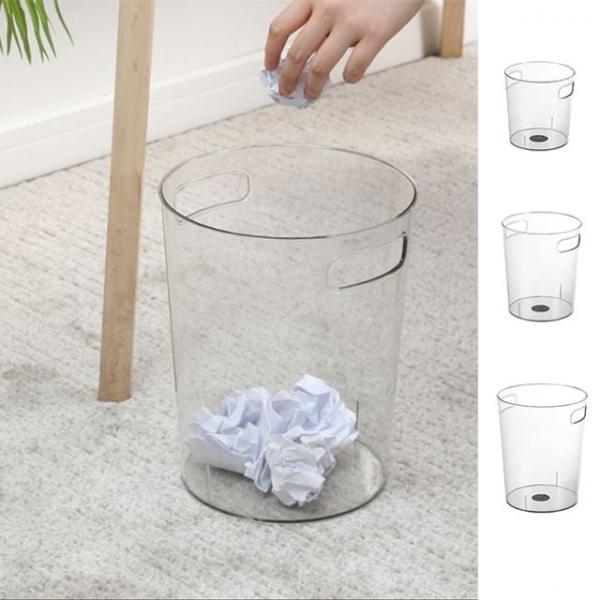 키밍 투명 아크릴 휴지통 탁상용 쓰레기통 사무실