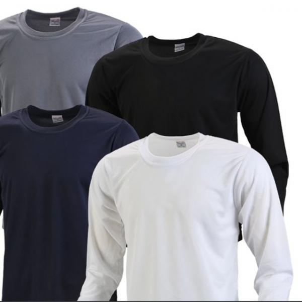 쿨론 라운드넥 긴팔_3XL에서 5XL까지_냉감_특대사이즈