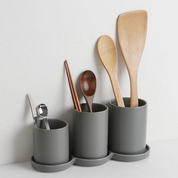 실용적인 북유럽풍 2구 3구 수저통