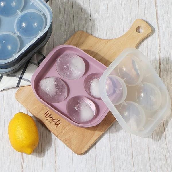 얼음틀 타원형 4구 얼음볼 왕얼음 동그란 아이스큐브